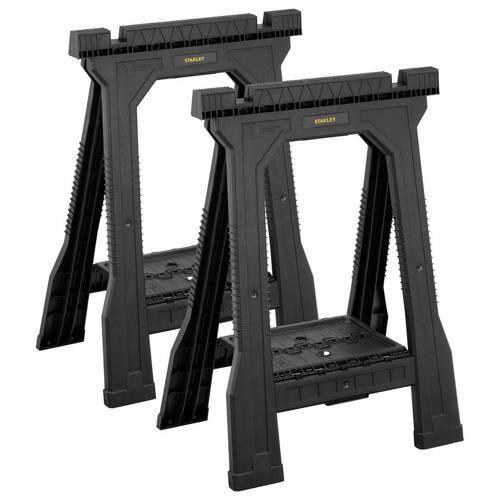 Bukke til arbejdsbord STANLEY – sammenklappelige, 2 stk.