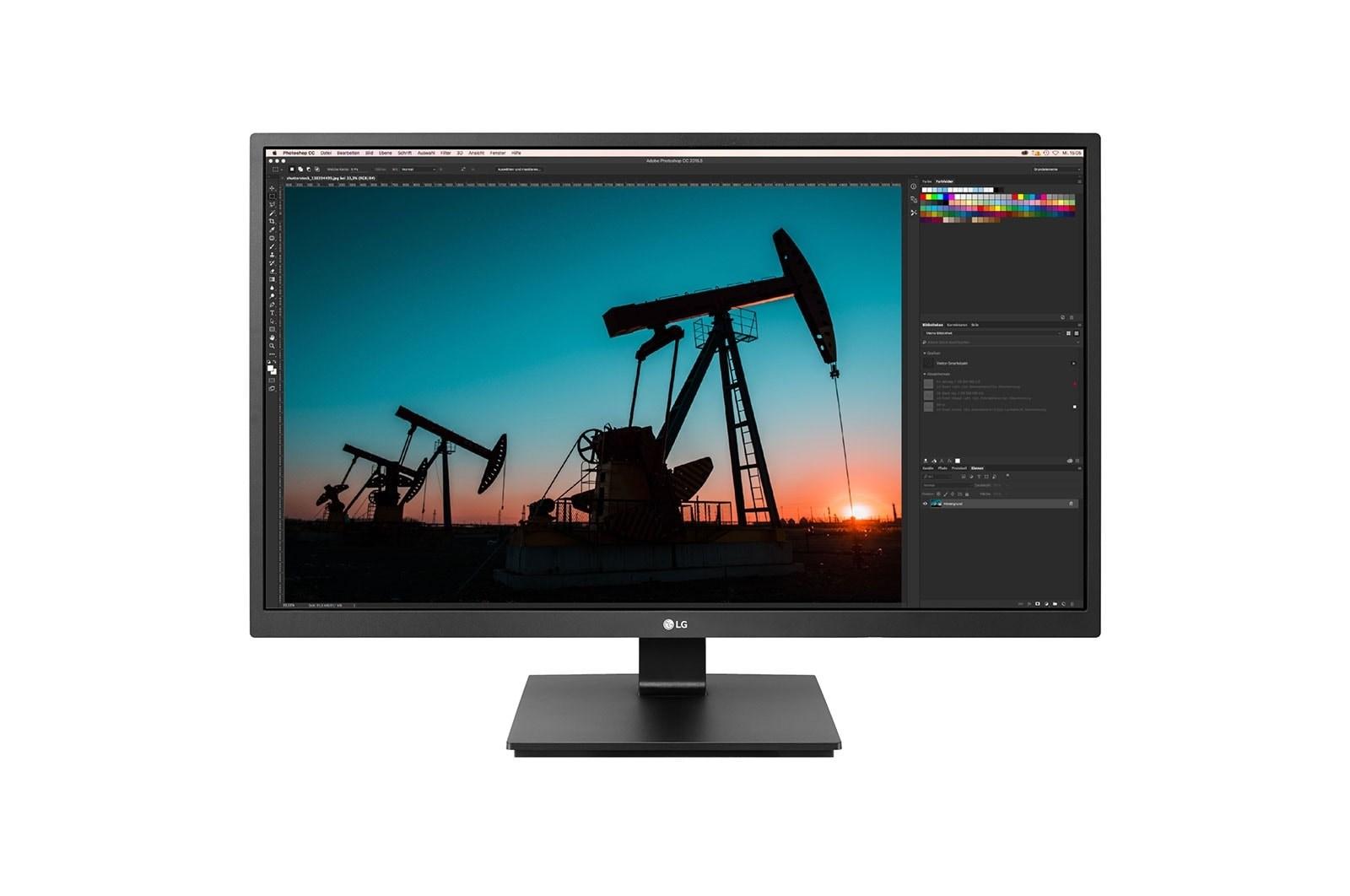 Skærm 27" LG 4K Ultra HD IPS (27BN55UP-B) - sort billede