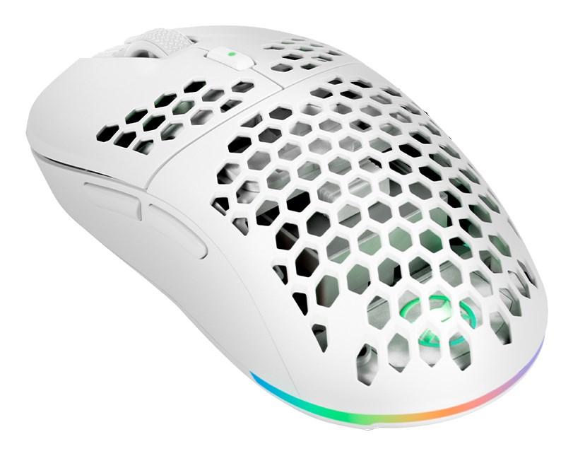Gaming mus trådløs/USB – GAMIAC PX71, ambidextrous, 16.000 DPI, hvid billede