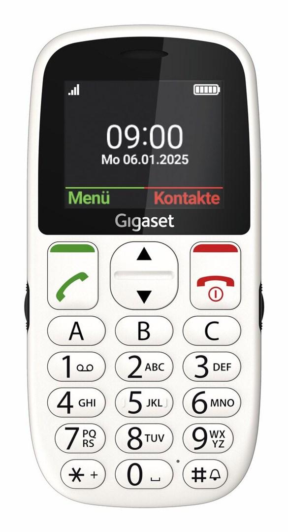 Senior mobiltelefon Gigaset GL395 2,2" – hvid, 90 g