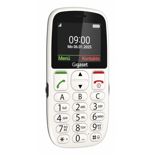 Senior mobiltelefon Gigaset GL395 2,2" – hvid, 90 g