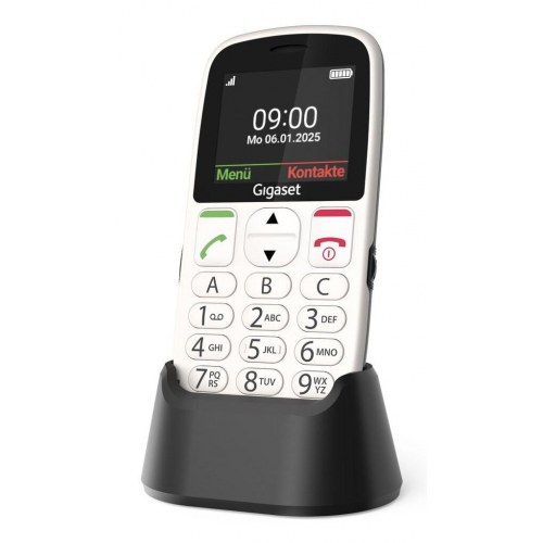 Senior mobiltelefon Gigaset GL395 2,2" – hvid, 90 g