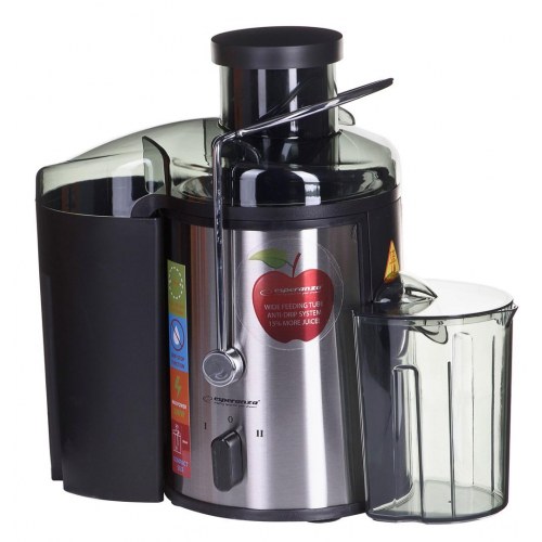 Juicer – Esperanza EKJ002, sort/rustfrit stål, 500 W