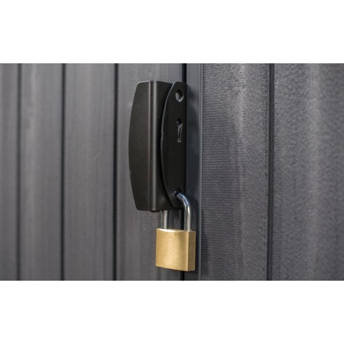 Redskabsskur i komposit 4x6 – Keter Darwin, grå