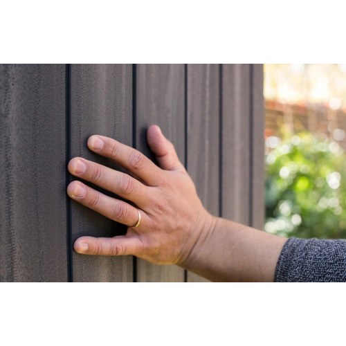 Redskabsskur i komposit 4x6 – Keter Darwin, grå