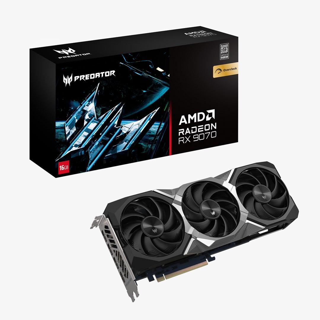 Grafikkort Acer Predator BiFrost Radeon RX 9070 OC 16GB GDDR6 billede