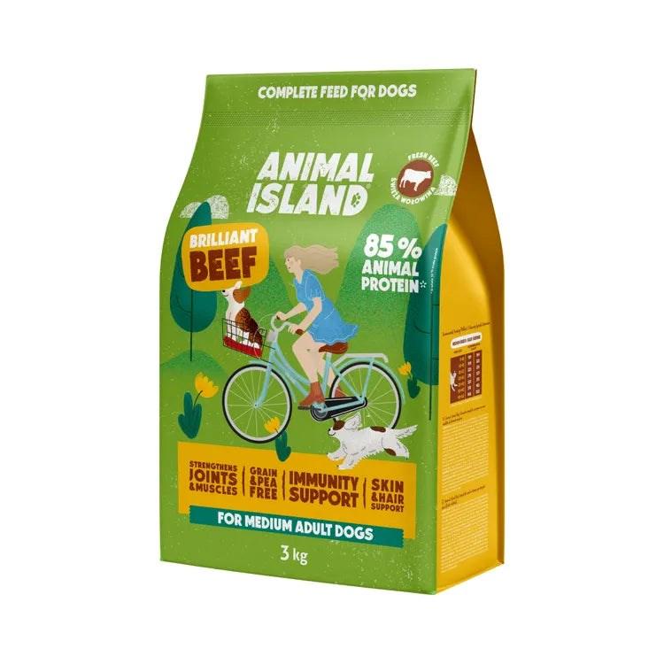 Hundefoder tørfoder ANIMAL ISLAND Brilliant Beef 3 kg
