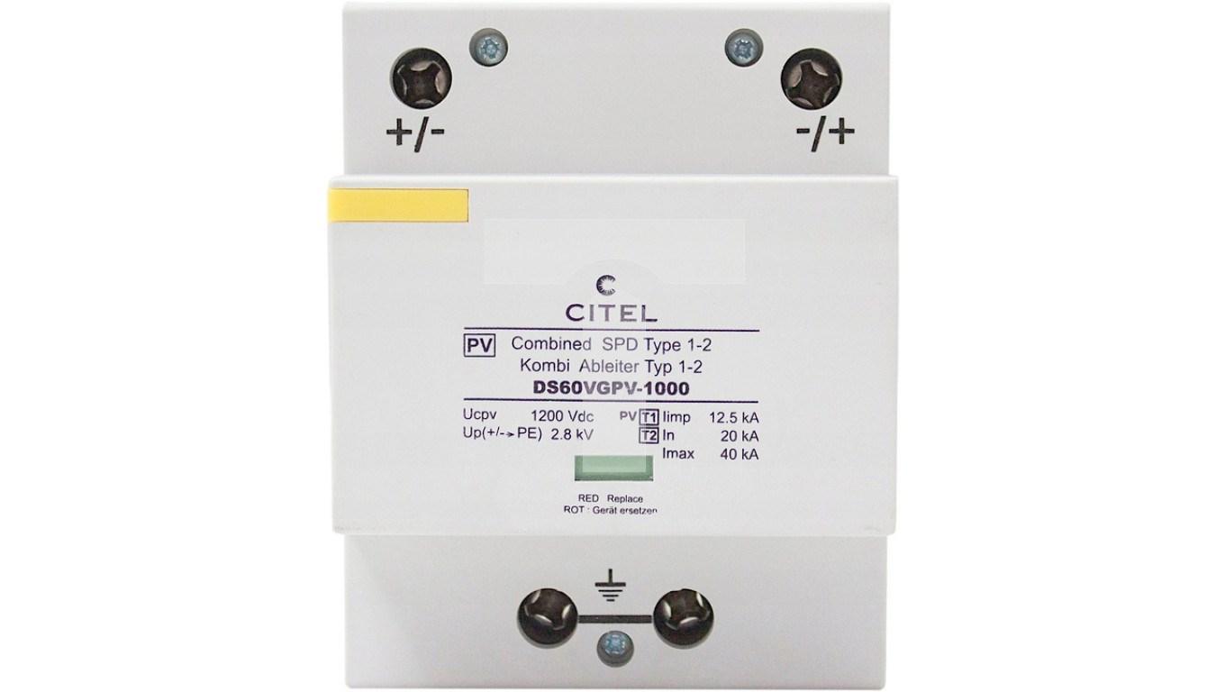 Overspændingsafleder CITEL Type I+II DC DS60VGPV-1000