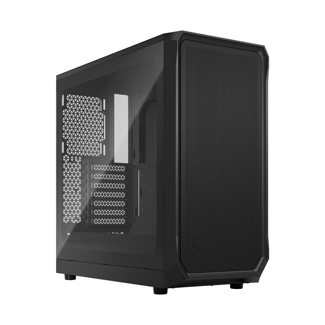 PC kabinet Fractal Design Focus 2 Black – sort mid-tower med hærdet glas billede