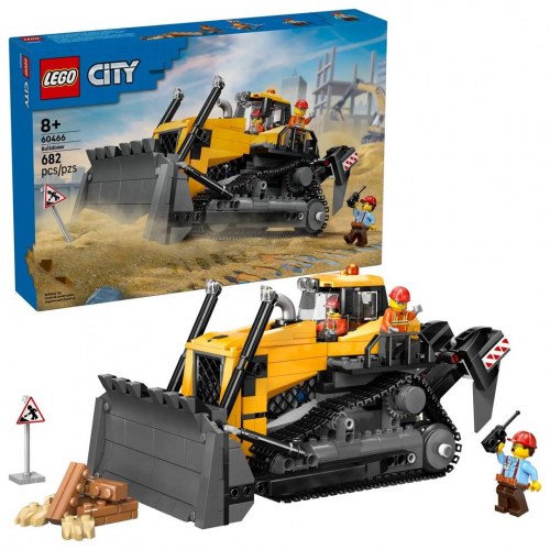 LEGO City gul bulldozer 60466 – byggesæt 8+ (682 dele)