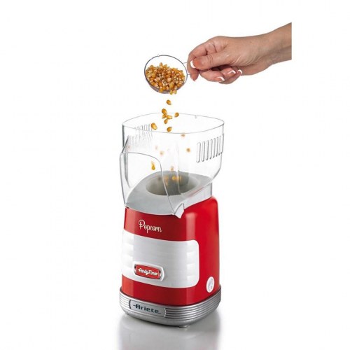 Popcornmaskine Ariete Party Time 2956 – rød retro