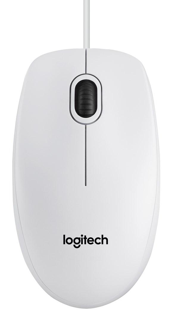 Computer mus Logitech B120, optisk, hvid