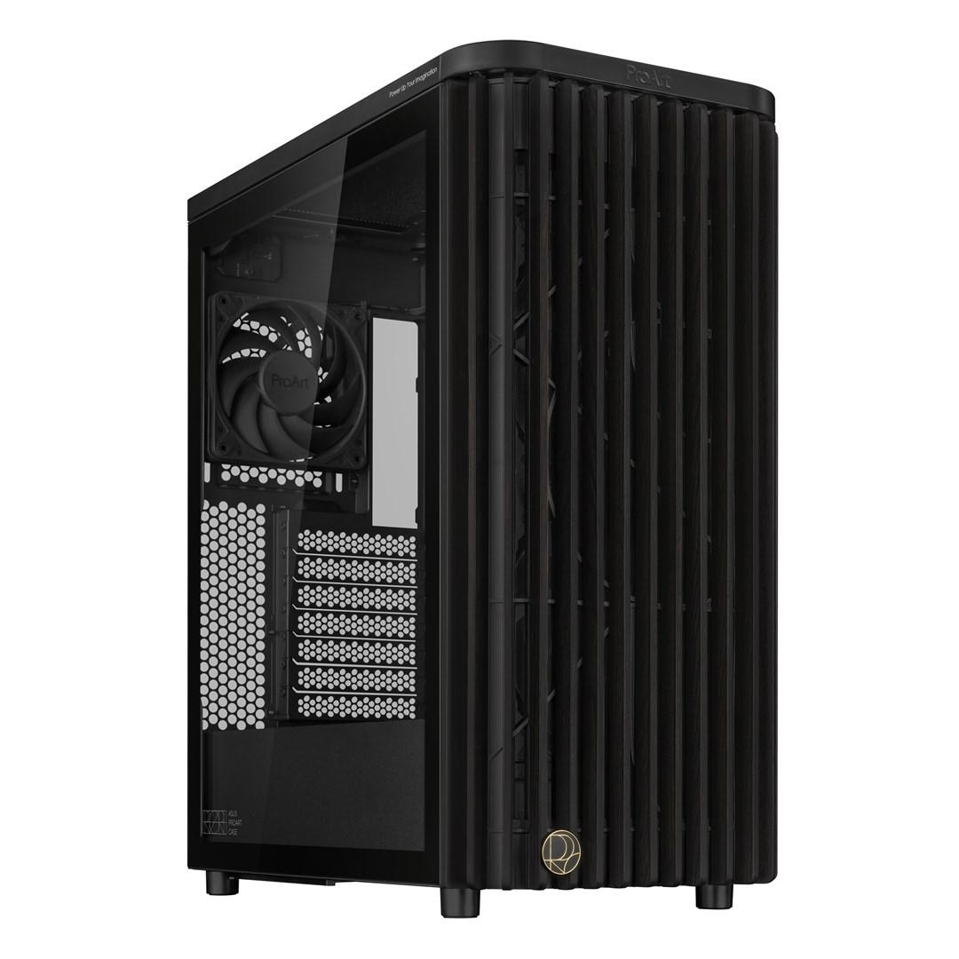 PC kabinet ASUS ProArt PA401 Wood TG PWM - sort tower billede