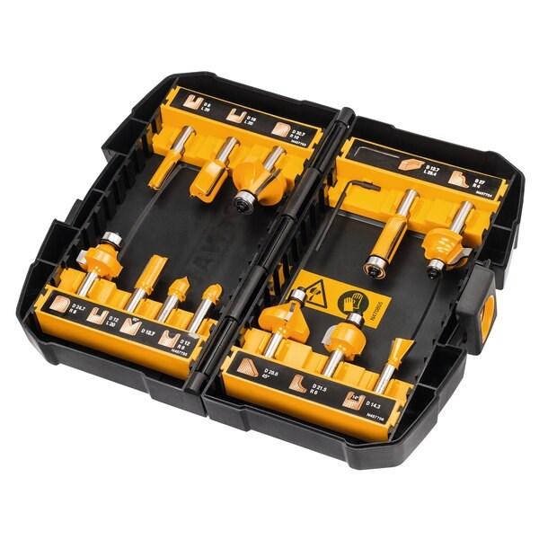 Fræsebits sæt DeWALT DT90016-QZ - 12 dele billede