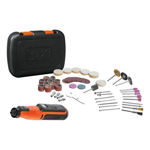 Multiværktøj med tilbehør - Black & Decker BCRT8IK-XJ, batteri 7,2 V