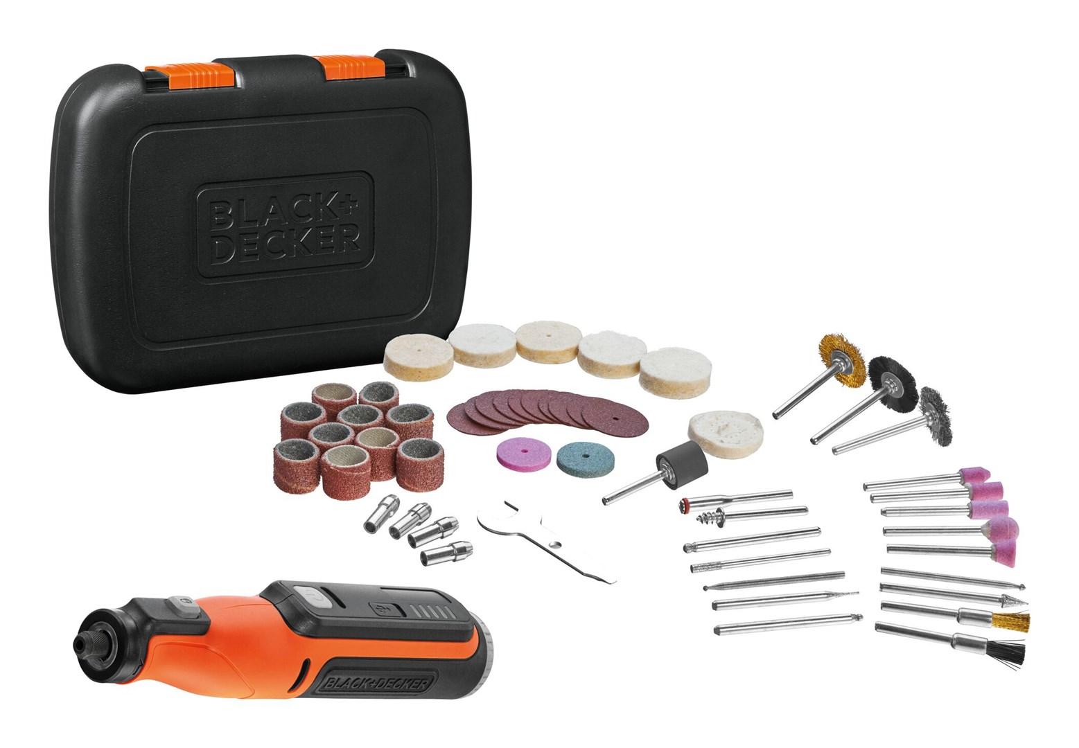 Multiværktøj med tilbehør - Black & Decker BCRT8IK-XJ, batteri 7,2 V