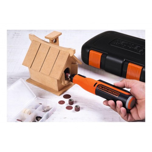 Multiværktøj med tilbehør - Black & Decker BCRT8IK-XJ, batteri 7,2 V