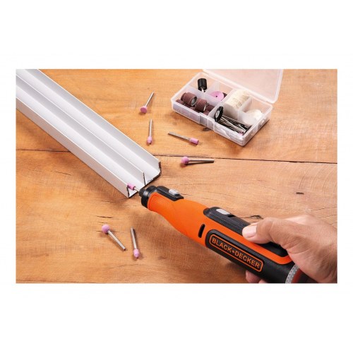 Multiværktøj med tilbehør - Black & Decker BCRT8IK-XJ, batteri 7,2 V