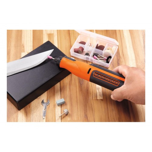 Multiværktøj med tilbehør - Black & Decker BCRT8IK-XJ, batteri 7,2 V