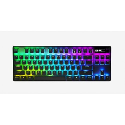 Gaming tastatur SteelSeries Apex Pro TKL – USB, RF trådløs og Bluetooth (QWERTZ, sort)