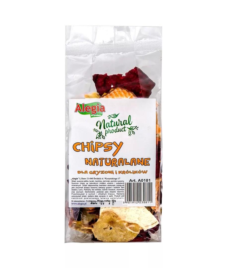 Godbidder til smådyr Alegia Natural chips - gnavere og kaniner - 90 g