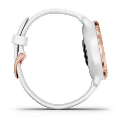 Sportsur Garmin Venu 2S - 40 mm AMOLED, rose gold/hvid, GPS & Wi‑Fi