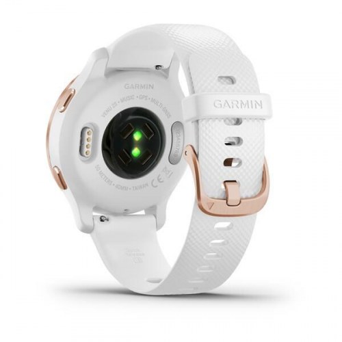 Sportsur Garmin Venu 2S - 40 mm AMOLED, rose gold/hvid, GPS & Wi‑Fi