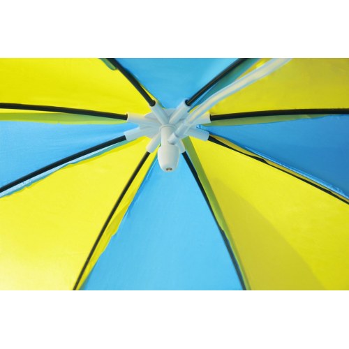 Havebassin med solskærm – Bestway Steel Pro 2,44 m x 51 cm, orange/gul