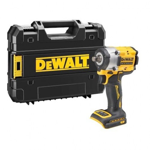 Slagnøgle 18V 1/2" DeWALT XR børsteløs - 400-600 Nm, uden batteri, med kuffert (DCF921NT)