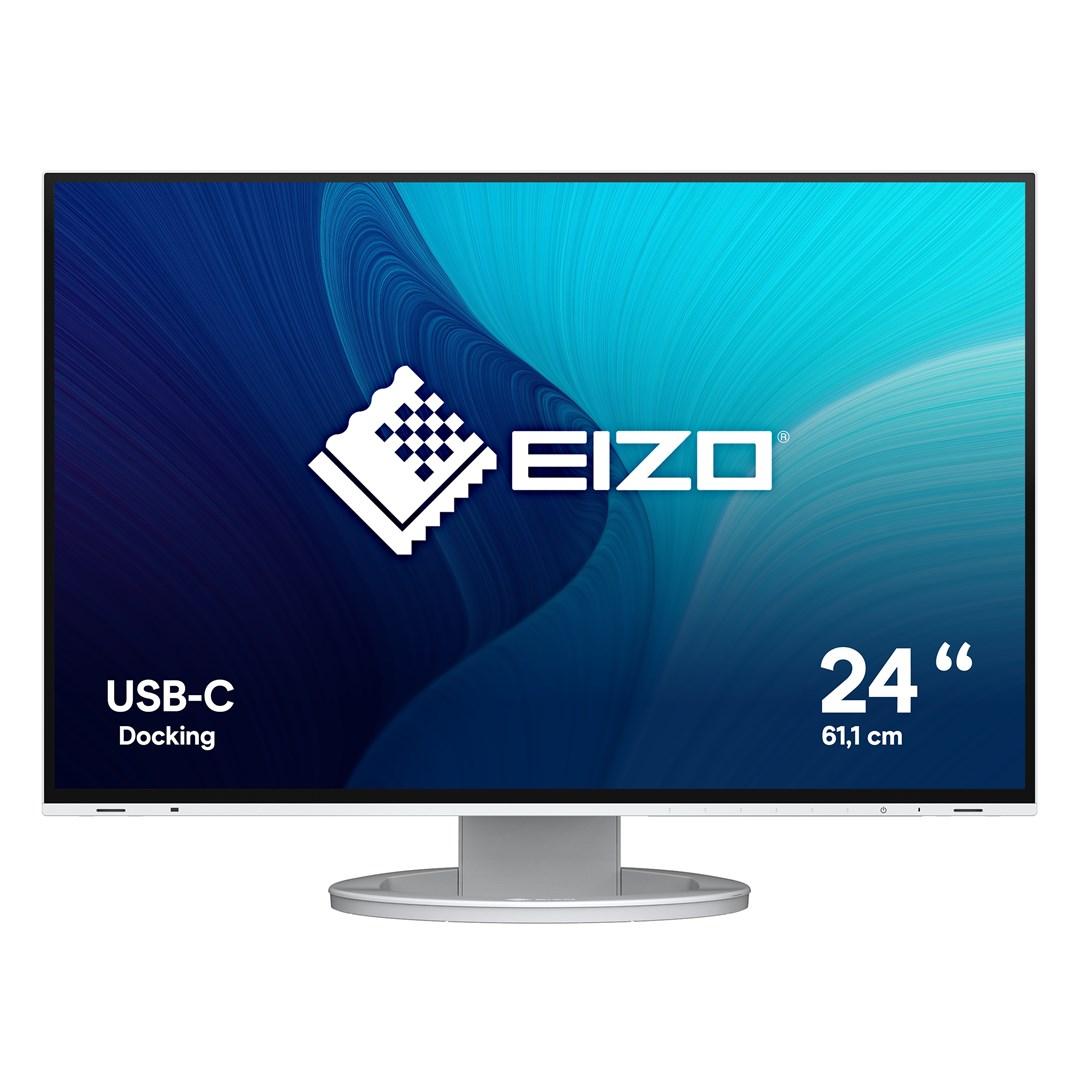 Skærm EIZO FlexScan EV2485-WT 24,1" WUXGA USB-C - Hvid billede