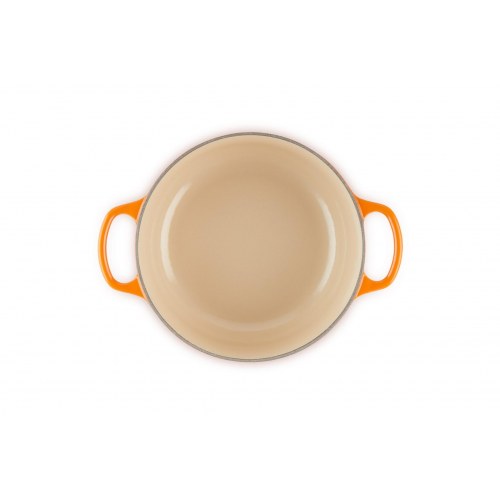 Gryde støbejern Le Creuset Signature 22 cm – orange/rød, 3,3 l