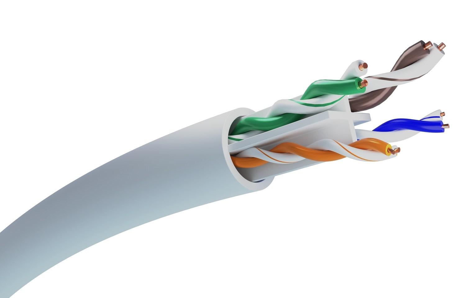 Extralink CAT6 UTP (U/UTP) V2 INDOOR TWISTED PAIR 100M CAT 6 U/UTP CCA 100m Grå