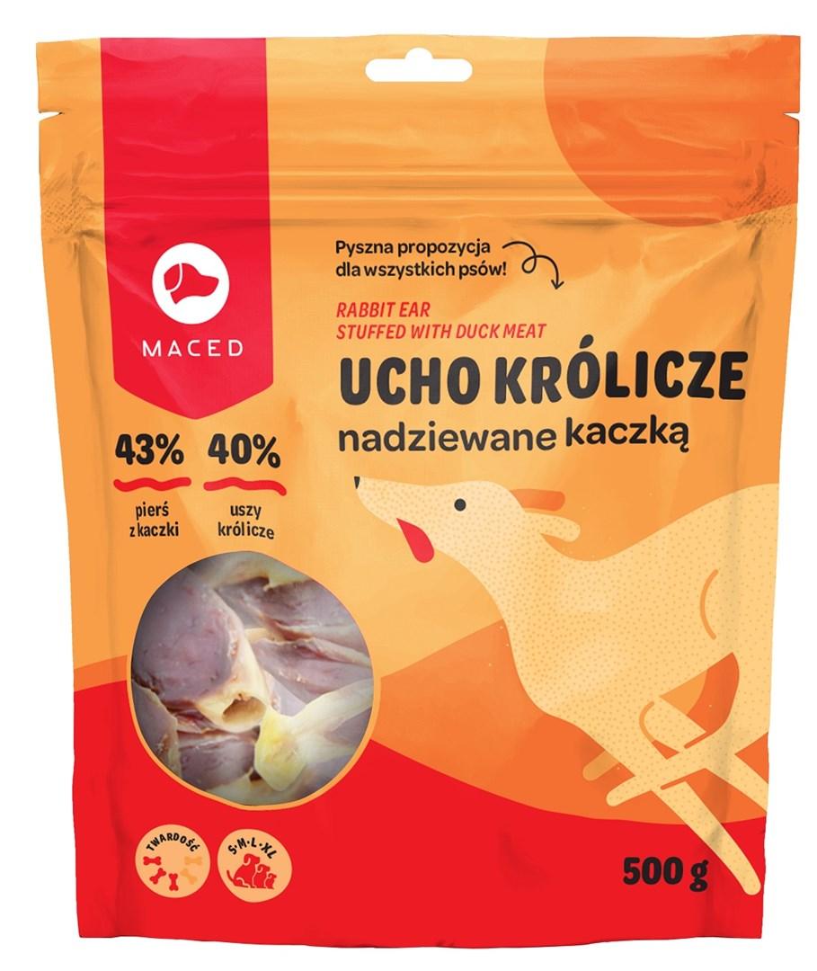 Hundegodbid MACED – and med kaninøre, tyggeben – 500 g