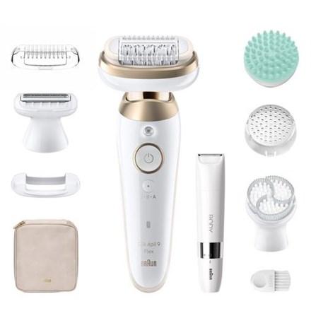 Epilator Braun Silk-épil 9 Flex SkinSpa 9-481 - hvid/guld billede