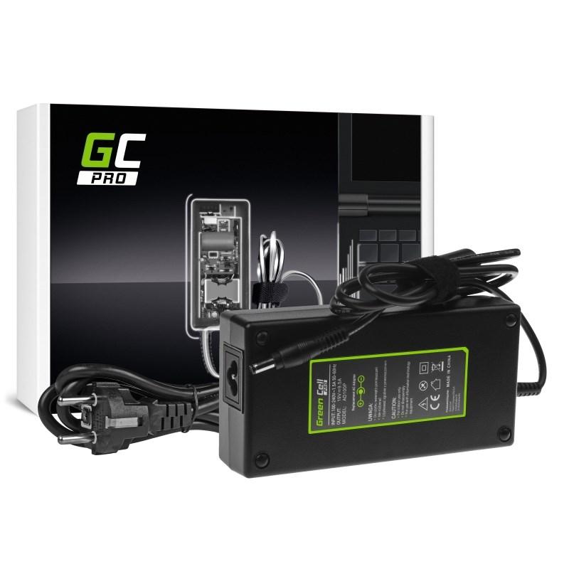 Strømforsyning til laptop - Green Cell AD100P, 180 W, 19 V, sort