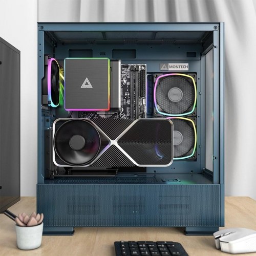 PC kabinet Montech SKY TWO Midi-Tower - blå