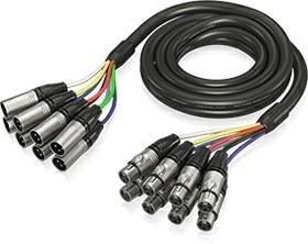 XLR multikabel Behringer GMX-300 - 8x XLR hun til 8x XLR han, 3 m