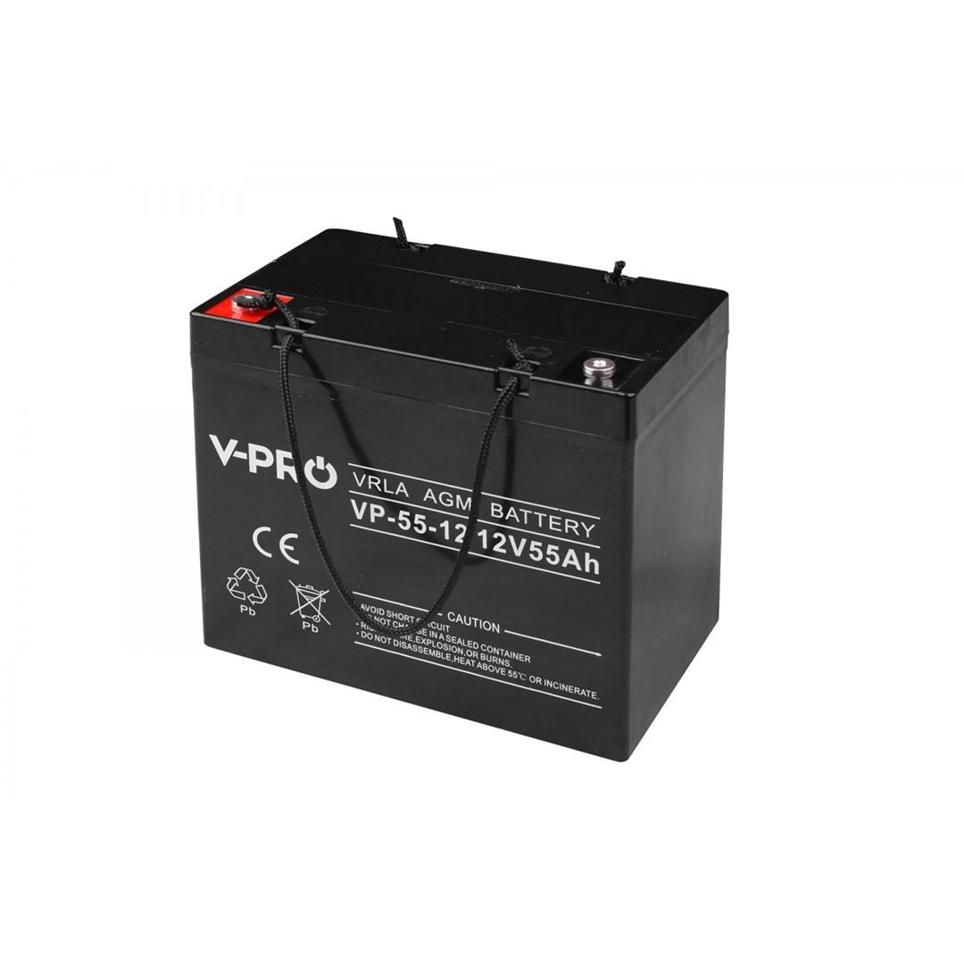 Batteri AGM 12V 55Ah – Volt Polska V-PRO