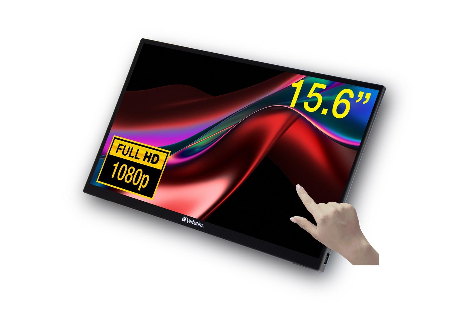 Bærbar touchskærm 15,6" Full HD – Verbatim PMT-15