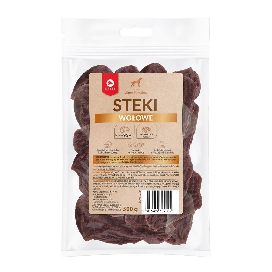 Hundegodbidder MACED oksebøffer - 500 g