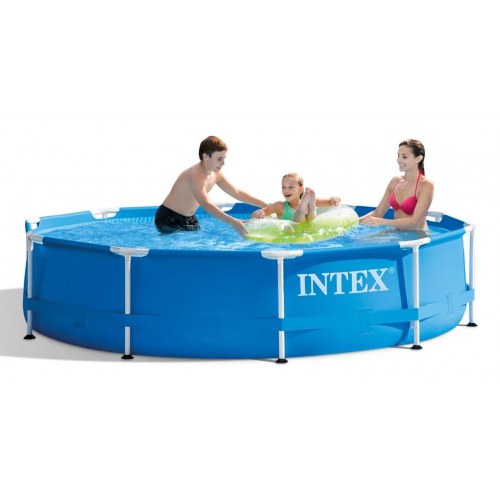 Havepool Intex rund stålramme 3,05 m – 4.485 l, blå