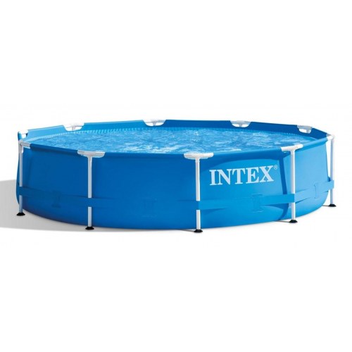 Havepool Intex rund stålramme 3,05 m – 4.485 l, blå
