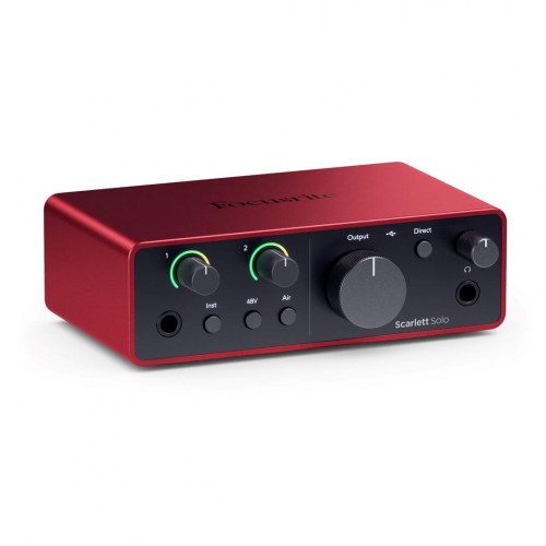 Lydkort USB - Focusrite Scarlett Solo 4th Gen, 2-kanals audio interface