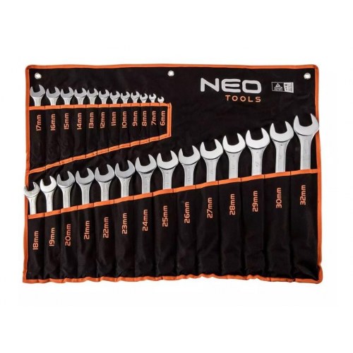 Topnøglesæt/gaffelnøglesæt NEO Tools 6-32 mm - 26 dele