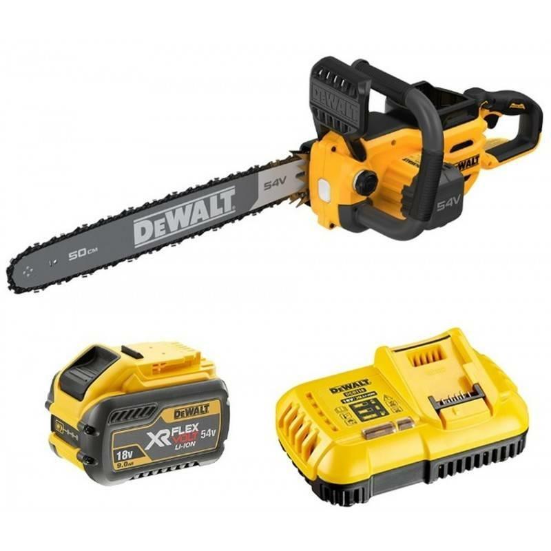 Motorsav DeWALT 54V 50 cm XR Flexvolt inkl. 1×9,0 Ah og lader