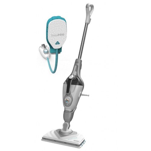 Damprenser Black & Decker Steam-Mop med SteaMitt, 0,5 l, 1.600 W, grå