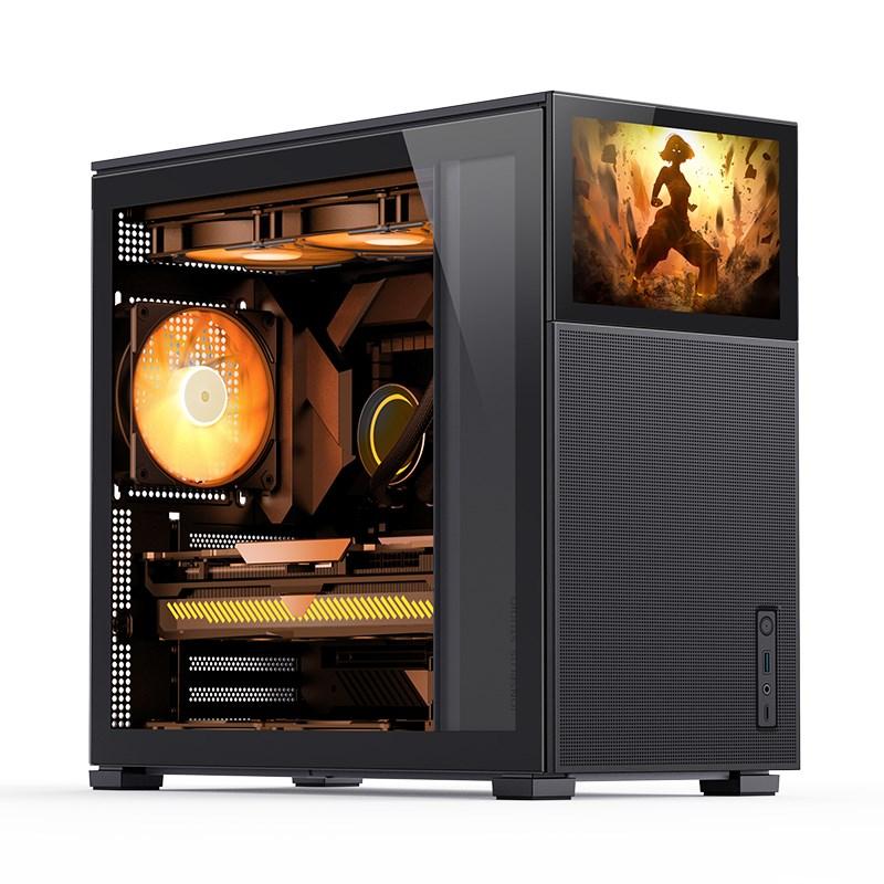 PC kabinet Jonsbo D41 Mesh Screen ATX, hærdet glas - sort billede
