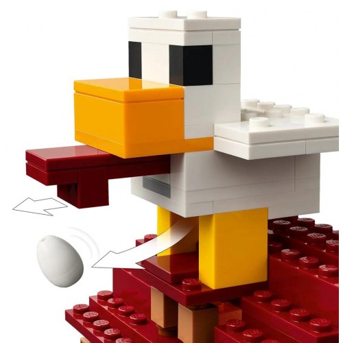 LEGO Minecraft 21273 Ghast-ballon: Angreb på landsbyen
