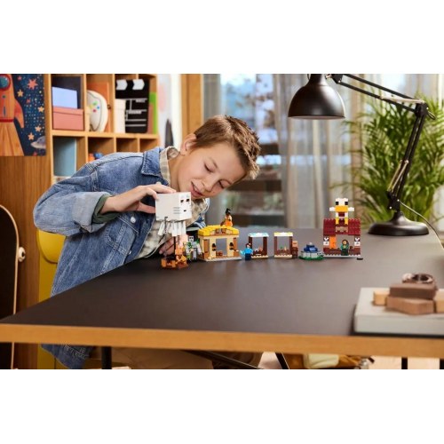 LEGO Minecraft 21273 Ghast-ballon: Angreb på landsbyen