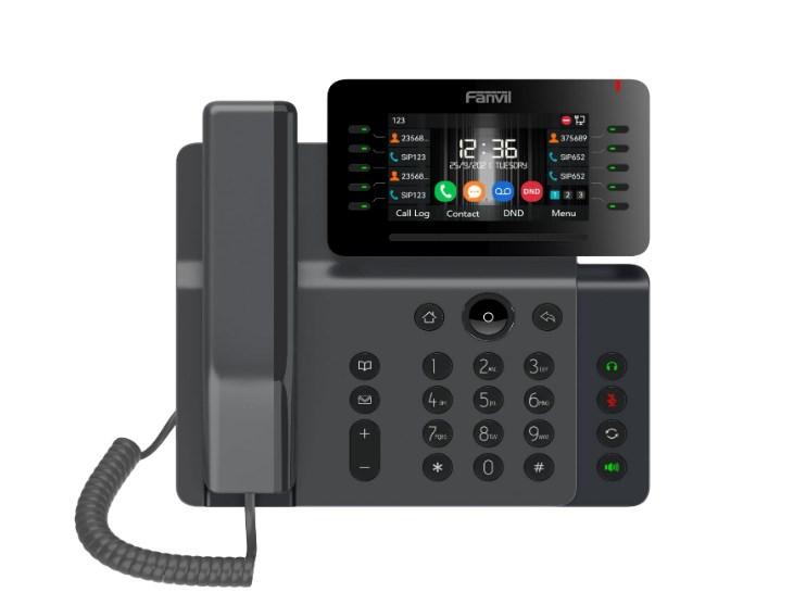 IP-telefon Fanvil V65 – sort, 20 linjer, LCD, Wi‑Fi billede